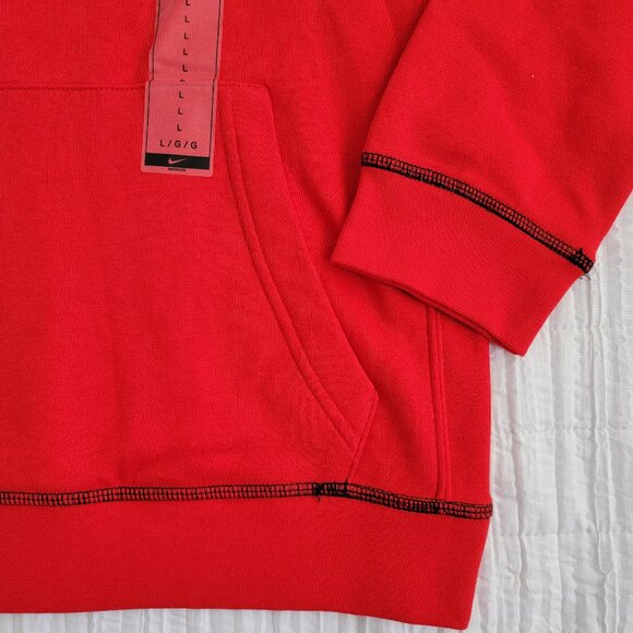 Nike JDI Pullover Hoodie DD8660-657 Red Size Large Big Kids NWT - Picture 9 of 12